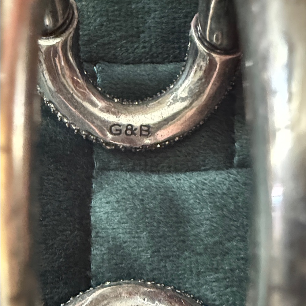 Giles & Brother Sparkling Silver Double Bar Cuff Bracelet - Picture 3 of 3